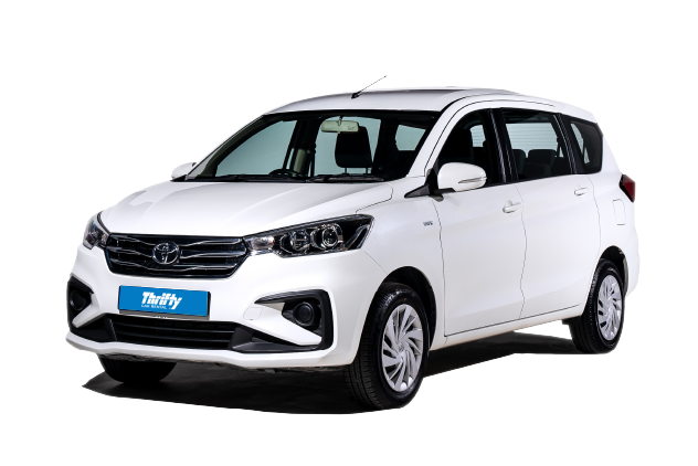 rent a toyota rumion 7 seater from thrifty