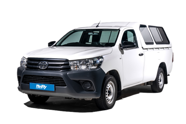 rent a toyota hilux 4x2 single cab with canopy from thrifty